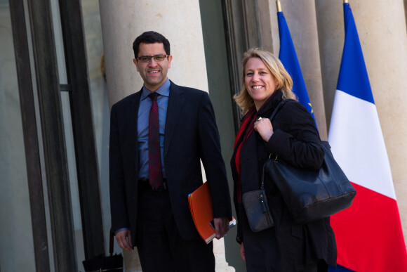 Gabriel Amard et Danielle Simonnet à l'Elysée le 16 mai 2014