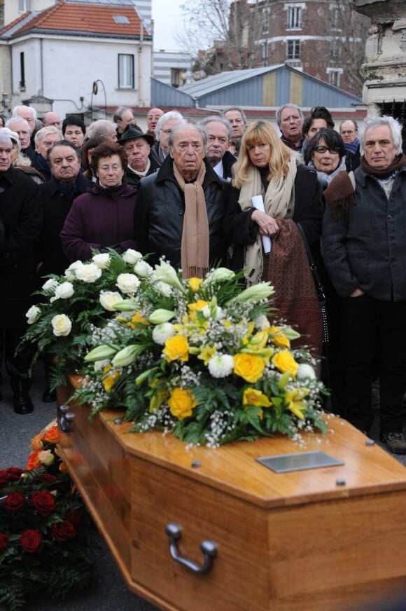 Jean-Marc Thibault aux funérailles de Roger Pierre qui ont eu lieu à Saint-Ouen, le 28 janvier