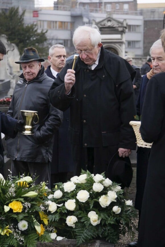 Christian Marin à l'enterrement de Roger Pierre le 28 janvier à Saint-Ouen