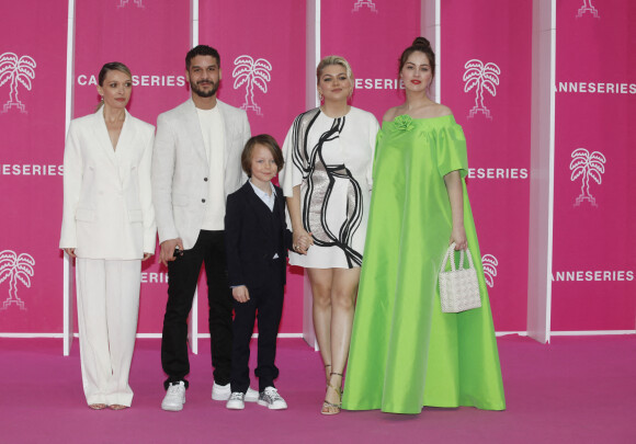 Anne Marivin, Soufiane Gerhab, Léon Durieux, Louane Emera, Marie-Ange Casta - 5ème saison du festival International des Séries "Canneseries" à Cannes, France, le 3 avril 2022. © Denis Guignebourg/Bestimage 