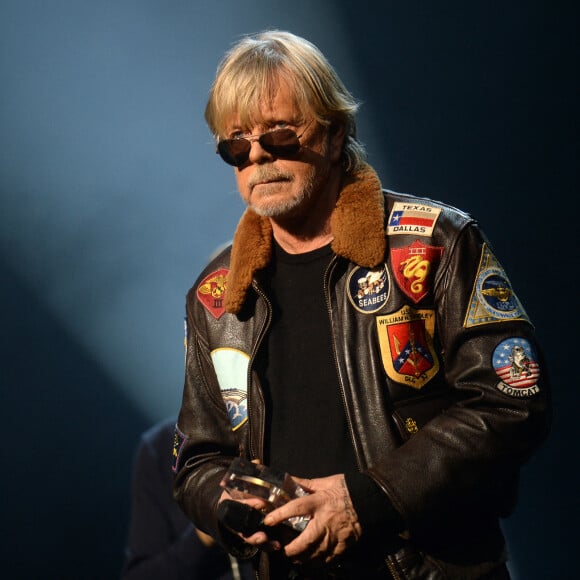 Le chanteur Renaud - Grand Prix Sacem 2018 à la salle Pleyel à Paris présenté par V. Dedienne, le 10 décembre 2018. © Veeren/Bestimage 