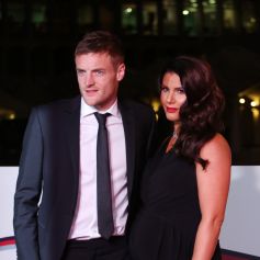 Jamie Vardy et sa femme Rebekah Vardy, enceinte, à la soirée des "Sun Military Awards" à Londres, le 14 décembre 2016.