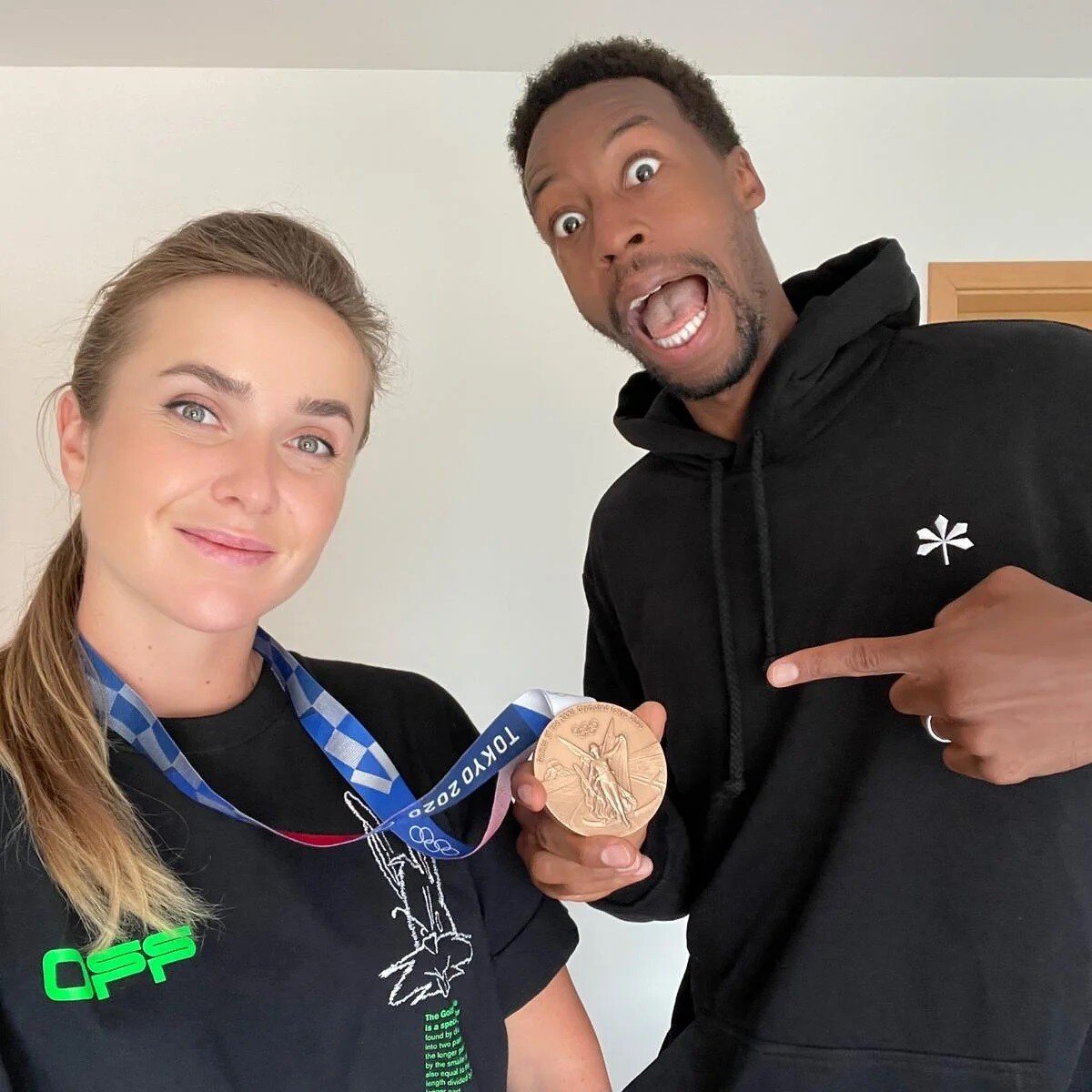 Photo : Gael Monfils et sa compagne Elina Svitolina - Purepeople