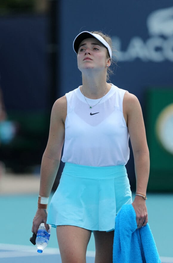 Elina Svitolina lors du tournoi de tennis Miami Open au Hard Rock Stadium à Miami le 25 mars 2021