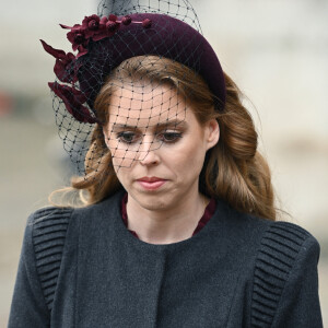 La princesse Beatrice d'York - Service d'action de grâce en hommage au prince Philip, duc d'Edimbourg, à l'abbaye de Westminster à Londres, le 29 mars 2022.