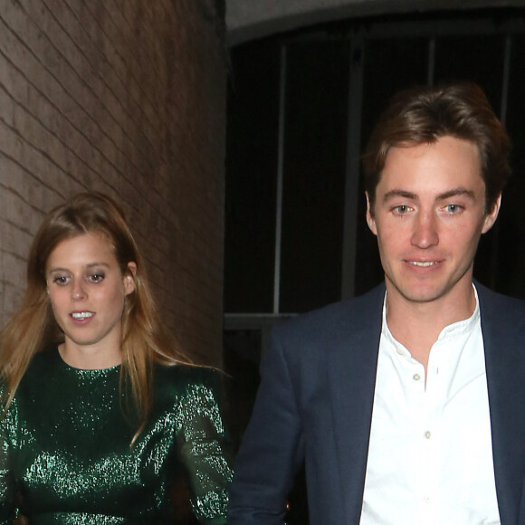 La princesse Beatrice d'York et son fiancé Edoardo Mapelli Mozzi - People à la soirée de lancement du livre de N. von Bismarck "The Dior sessions" à Londres le 1er octobre 2019. 