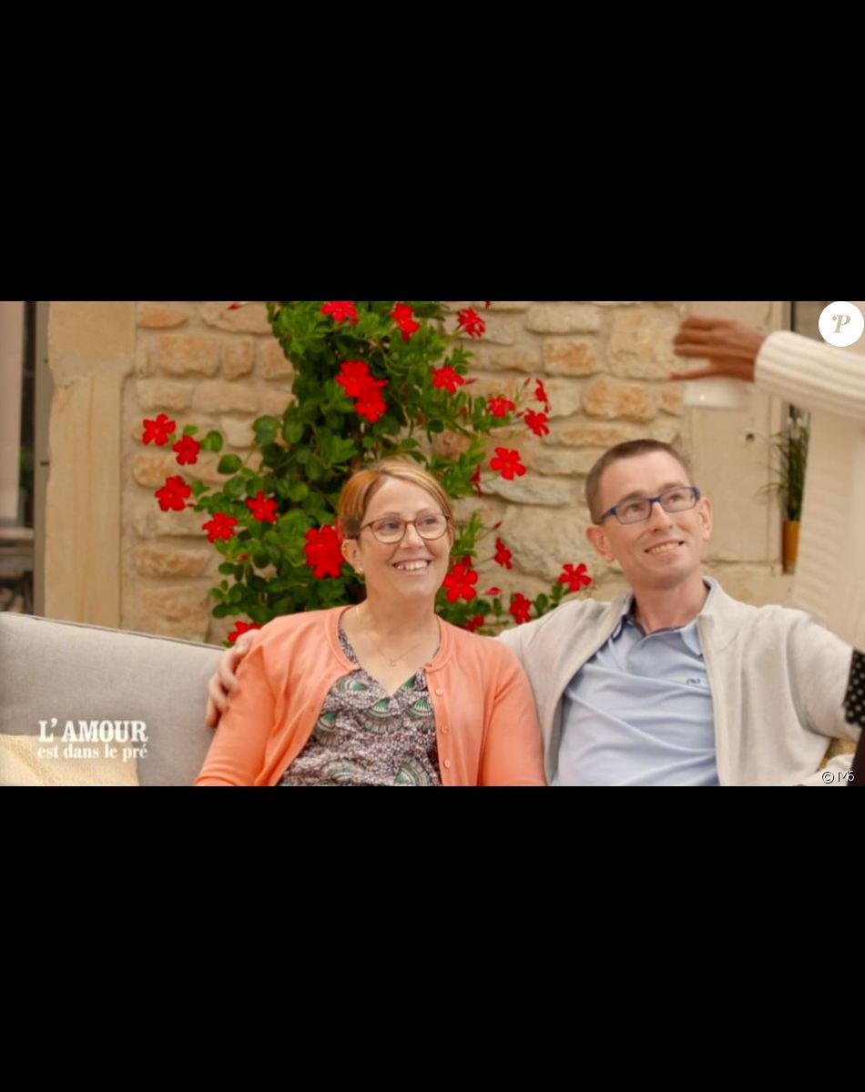 Hervé et Stéphanie lors du bilan de "L'amour est dans le pré 2021" du 22 novembre, sur M6