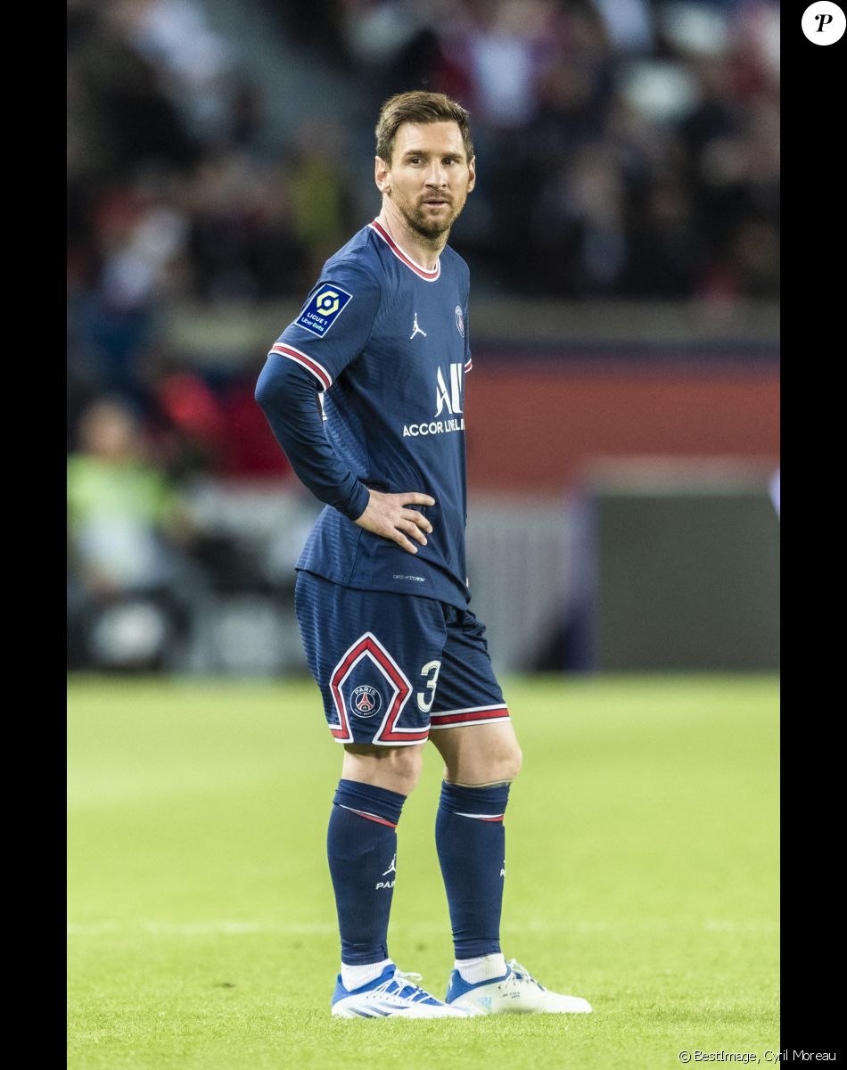Lionel Messi - Match de football Ligue 1 Uber Eats PSG - Lens (1-1) au parc des princes à Paris le 23 avril 2022 © Cyril Moreau / Bestimage