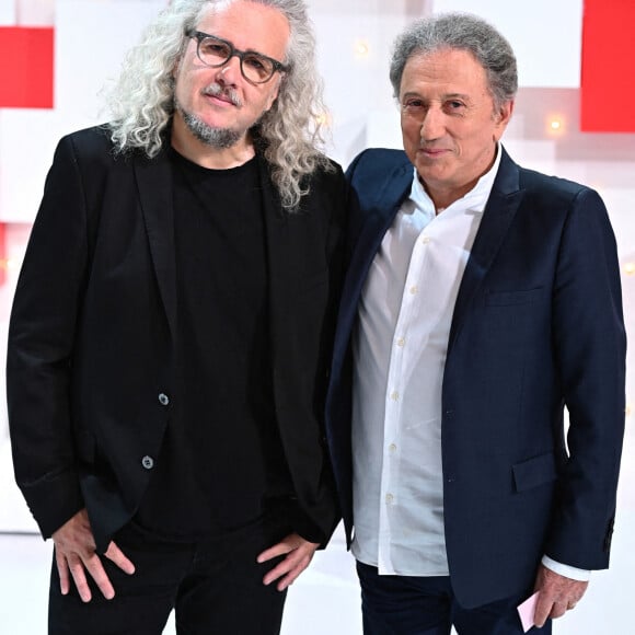 Exclusif - Yvan Cassar et Michel Drucker - Enregistrement de l'émission Vivement dimanche au studio Gabriel, presentée par Michel Drucker . Diffusion sur France 2 le 15 mai 2022. 