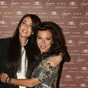 Exclusif - Yara lapidus, Sandra Sisley (robe Schiaparelli) (chaussures Louboutin) - Soirée du 49ème anniversaire de Sandra Sisley (née le 25 avril) et les 6 ans de "Retrouvite" avec son mari Tomer au restaurant Mamamia à Paris © Pierre Perusseau/Bestimage