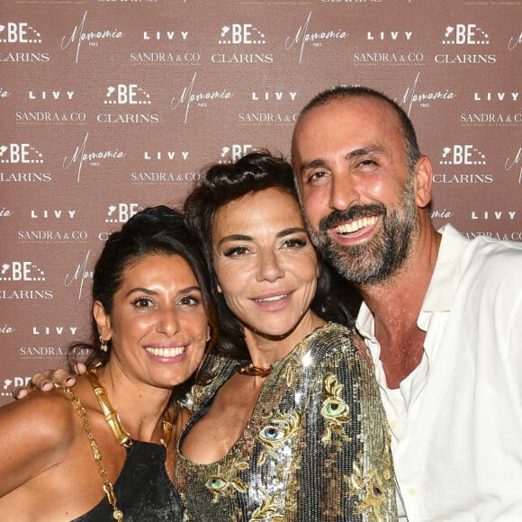 Exclusif - Sandra Sisley et Docteur Oren Marco - Soirée du 49ème anniversaire de Sandra Sisley (née le 25 avril) et les 6 ans de "Retrouvite" avec son mari Tomer au restaurant Mamamia à Paris © Pierre Perusseau/Bestimage