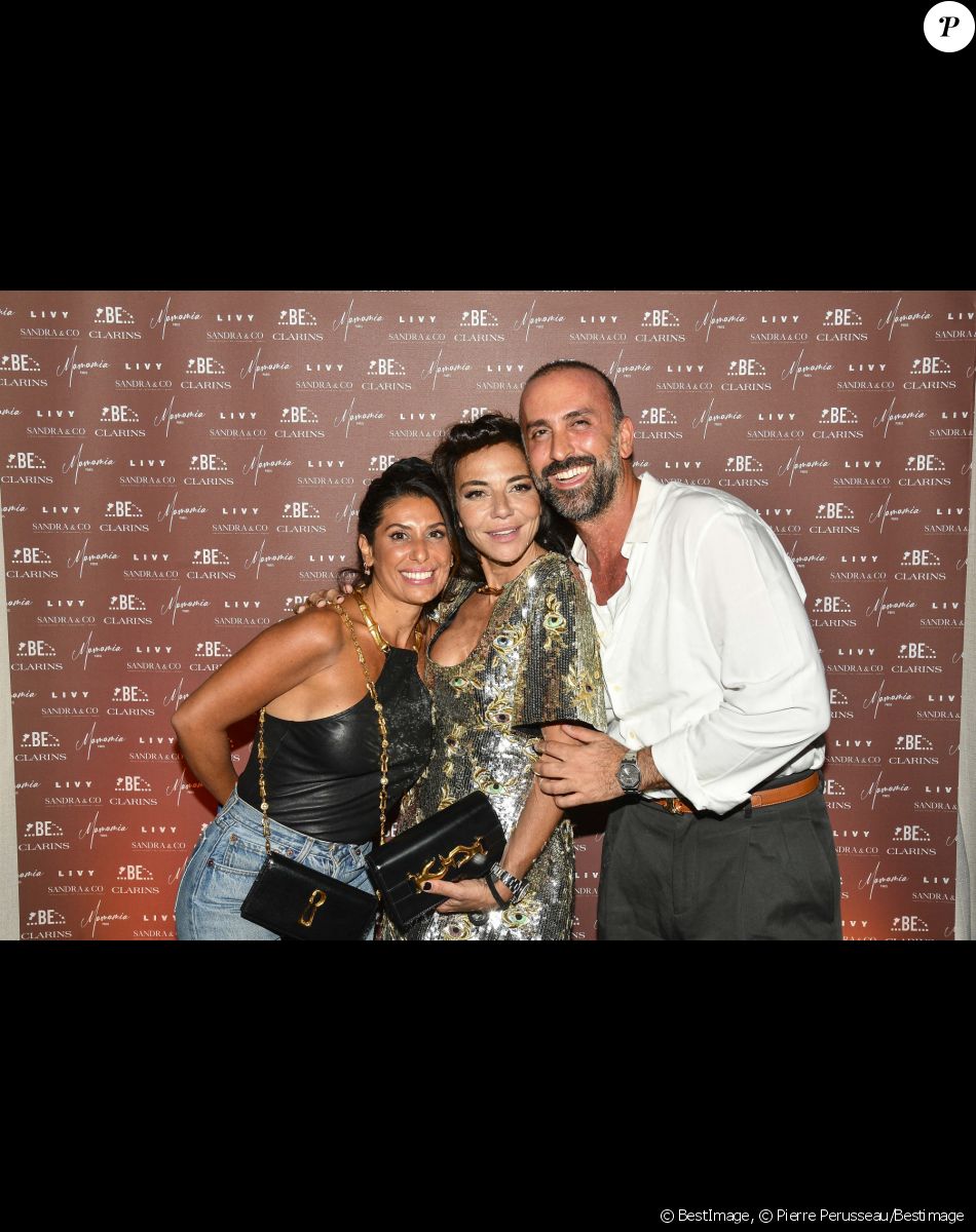 Exclusif - Sandra Sisley et Docteur Oren Marco - Soirée du 49ème anniversaire de Sandra Sisley (née le 25 avril) et les 6 ans de "Retrouvite" avec son mari Tomer au restaurant Mamamia à Paris © Pierre Perusseau/Bestimage