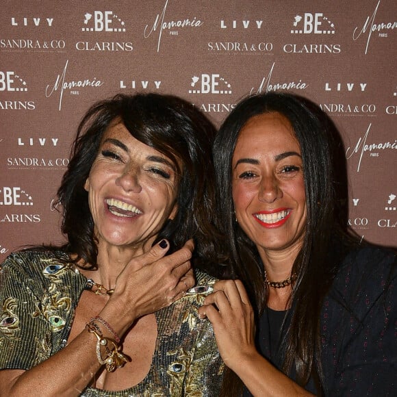 Exclusif - Sandra Sisley, Janane Boudili - Soirée du 49ème anniversaire de Sandra Sisley (née le 25 avril) et les 6 ans de "Retrouvite" avec son mari Tomer au restaurant Mamamia à Paris © Pierre Perusseau/Bestimage