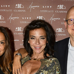 Exclusif - Anne-Sophie Aparis, Sandra Sisley et Ara Aprikian- Soirée du 49ème anniversaire de Sandra Sisley (née le 25 avril) et les 6 ans de "Retrouvite" avec son mari Tomer au restaurant Mamamia à Paris © Pierre Perusseau/Bestimage