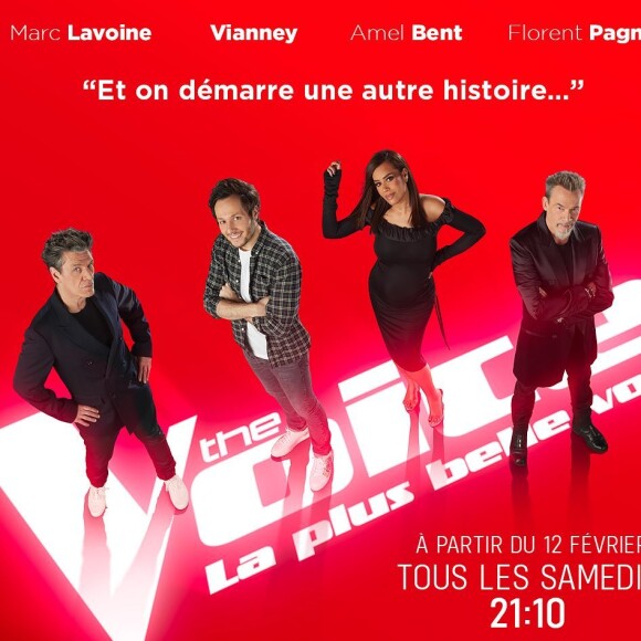 Amel Bent, Marc Lavoine, Florent Pagny et Vianney, les coaches de "The Voice 2022".