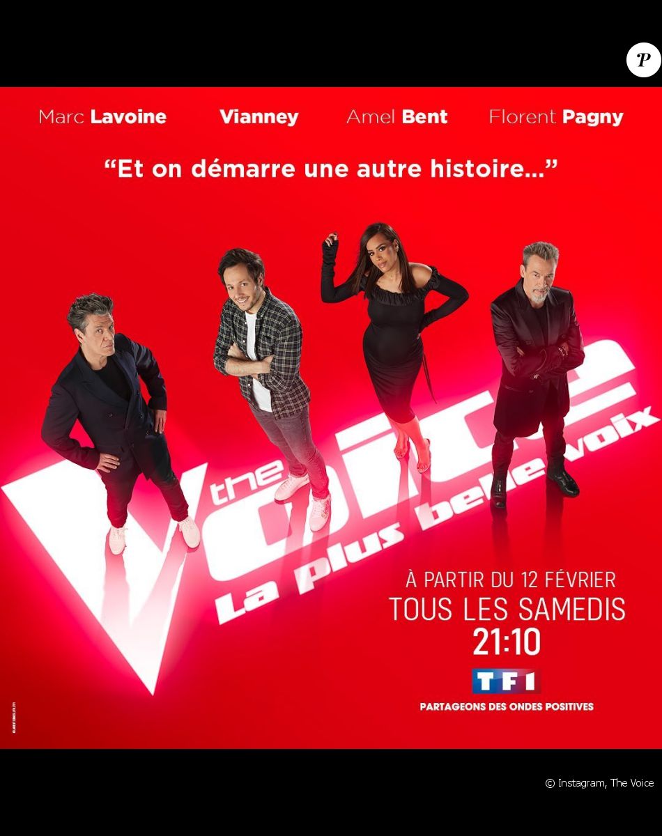 Amel Bent, Marc Lavoine, Florent Pagny et Vianney, les coaches de "The Voice 2022".