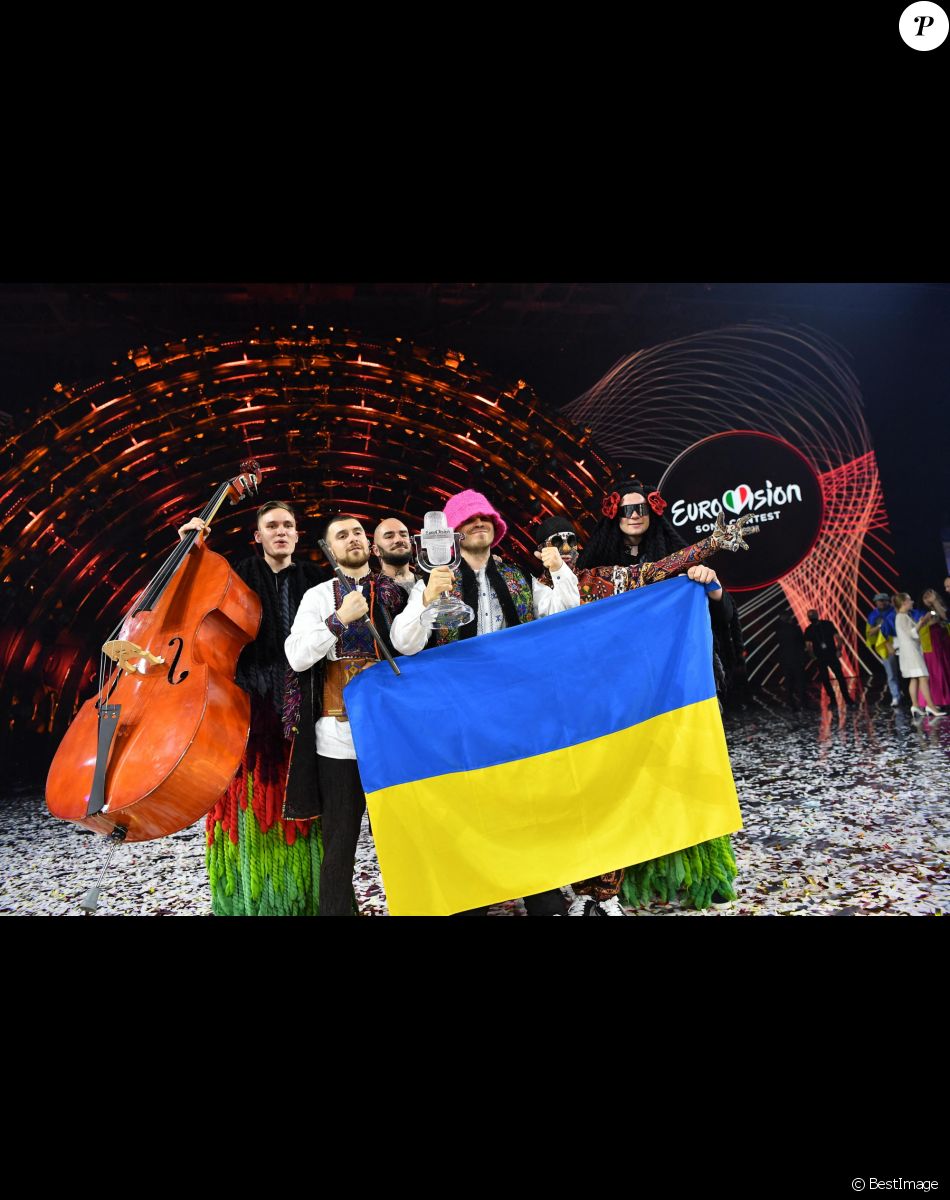 Kalush Orchestra - L'Ukraine remporte le concours de chanson Eurovision au Pala Olimpico de Turin, Italie © ANSA/Zuma Press/Bestimage