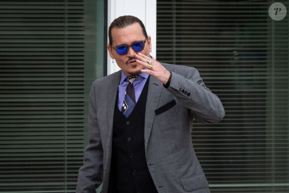 Johnny Depp et Amber Heard arrivent au tribunal de Fairfax en Virginie le 4 mai 2022.