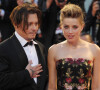 Johnny Depp et sa femme Amber Heard - Tapis rouge du film "The Danish Girl" lors du 72ème festival du film de Venise