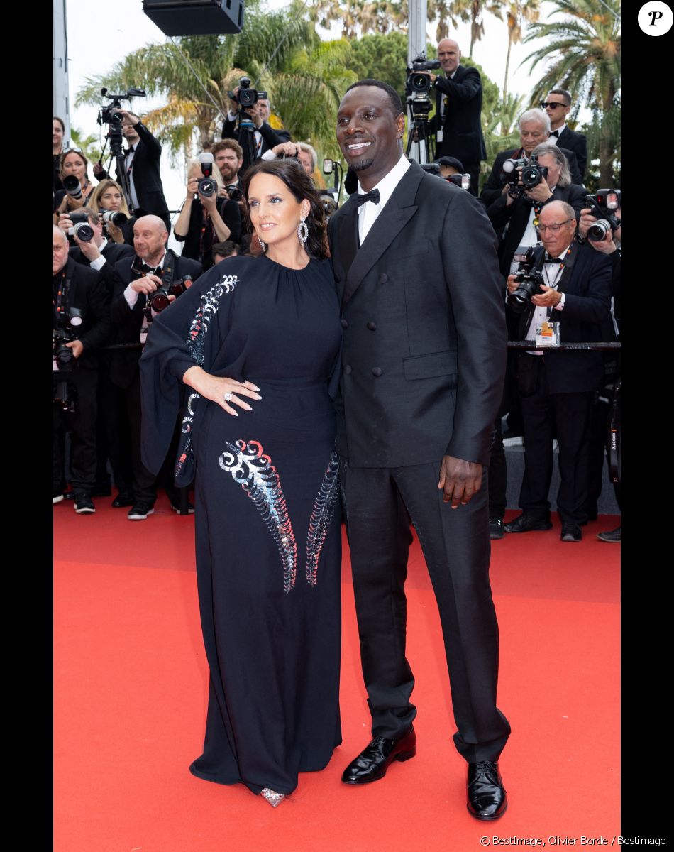 Omar Sy et sa femme Hélène - Montée des marches du film " Top Gun : Maverick " lors du 75ème Festival International du Film de Cannes. Le 18 mai 2022 © Olivier Borde / Bestimage