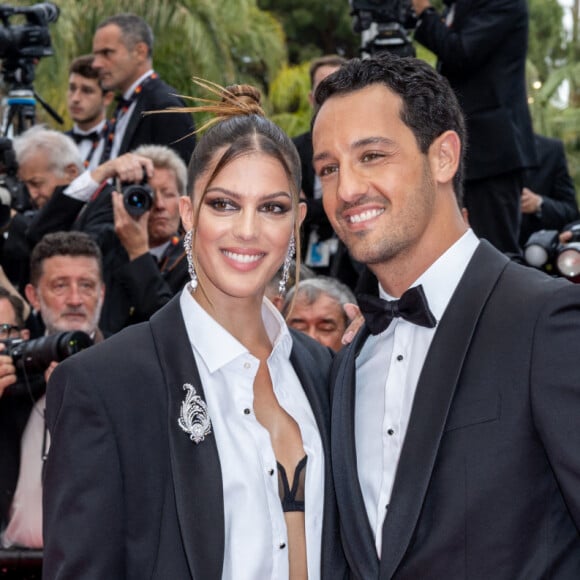 Iris Mittenaere et son compagnon Diego El Glaoui - Montée des marches du film " Top Gun : Maverick " lors du 75ème Festival International du Film de Cannes. Le 18 mai 2022 © Olivier Borde / Bestimage 