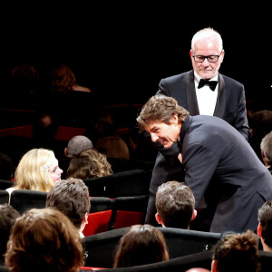 Thierry Frémaux - Remise de la palme d'honneur à Tom Cruise lors du 75ème Festival International du Film de Cannes. Le 18 mai 2022 © Dominique Jacovides / Bestimage 