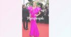 Cannes 2022 : Adriana Karembeu en robe flashy, une future maman (ventre à l'air) fait sensation