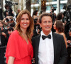 Vincent Perrot et sa femme Virginie - Montée des marches du film " Top Gun : Maverick " lors du 75ème Festival International du Film de Cannes. © Cyril Moreau / Bestimage