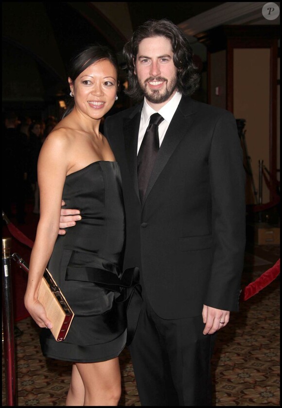 Jason Reitman et sa femme Michelle, à l'occasion de la cérémonie des DGA, à l'Hyatt Regency Century Plaza Hotel de Century City, à Los Angeles, le 30 janvier 2010.