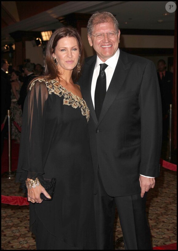 Robert Zemeckis et sa femme, à l'occasion de la cérémonie des DGA, à l'Hyatt Regency Century Plaza Hotel de Century City, à Los Angeles, le 30 janvier 2010.