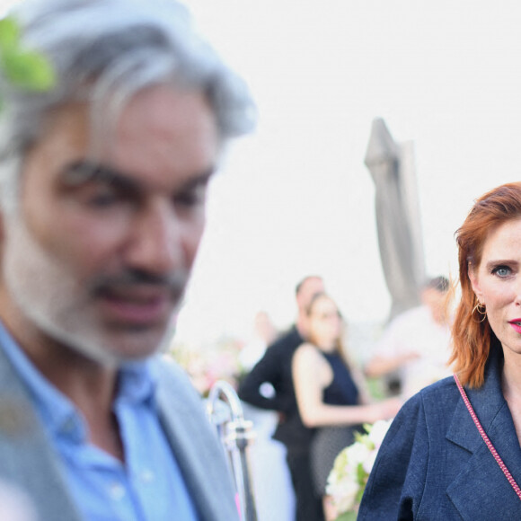 Exclusif - Audrey Fleurot à la soirée de réouverture du Rooftop de l'hôtel The Peninsula Paris le 10 mai 2022. © Rachid Bellak / Bestimage 