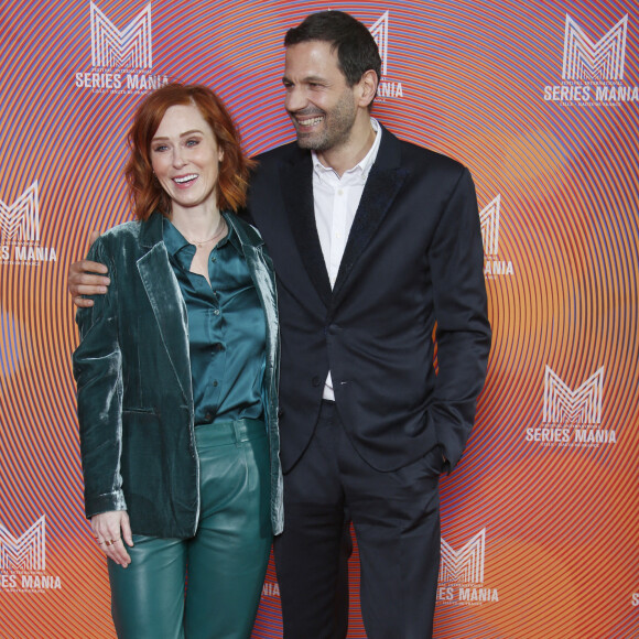 Audrey Fleurot, Medhi Nebbou de la série HPI - Photocall de la soirée d'ouverture du Festival Séries Mania à Lille. Le 18 mars 2022 © Christophe Aubert via Bestimage