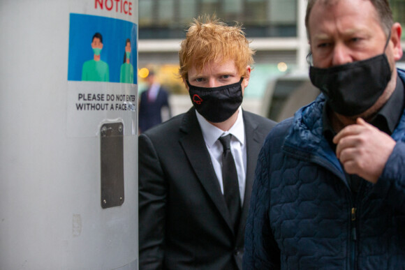 Ed Sheeran arrive au tribunal à Londres dans le cadre de son procès pour plagiat sur la chanson "Shape Of you" à Londres, Royaume Uni, le 16 mars 2022. © Tayfun Salci/Zuma Press/Bestimage 