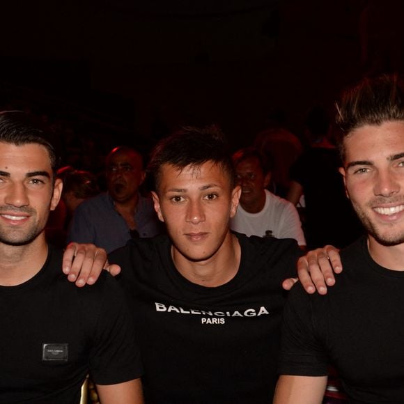 Exclusif - Enzo Zidane (fils de Zinédine Zidane), Driss Zidane (neveu de Zinédine Zidane) et Luca Zidane (fils de Zinédine Zidane) - Les célébrités lors du festival "Marrakech du Rire 2018" à Marrakech, Maroc, le 24 juin 2018. © Rachid Bellak/Bestimage