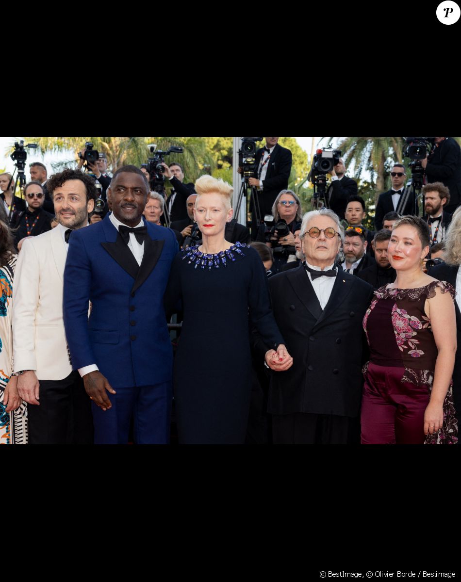 Guest, Idris Elba, Tilda Swinton, George Miller, Augusta Gore - Montée des marches du film " Three Thousand Years of Longing (3000 ans à t'attendre) " lors du 75ème Festival International du Film de Cannes. Le 20 mai 2022 © Olivier Borde / Bestimage