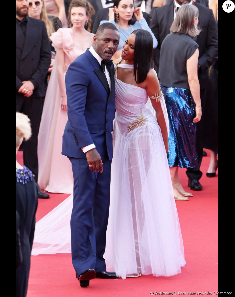 Idris Elba et sa femme Sabrina - Montée des marches du film " Three Thousand Years of Longing (3000 ans à t'attendre) " lors du 75ème Festival International du Film de Cannes. Le 20 mai 2022 © Dominique Jacovides / Bestimage