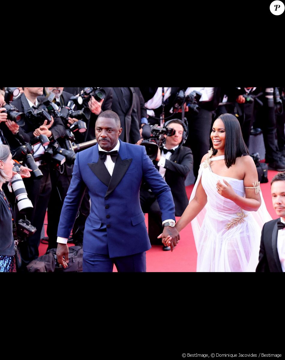 Idris Elba et sa femme Sabrina - Montée des marches du film " Three Thousand Years of Longing (3000 ans à t'attendre) " lors du 75ème Festival International du Film de Cannes. Le 20 mai 2022 © Dominique Jacovides / Bestimage