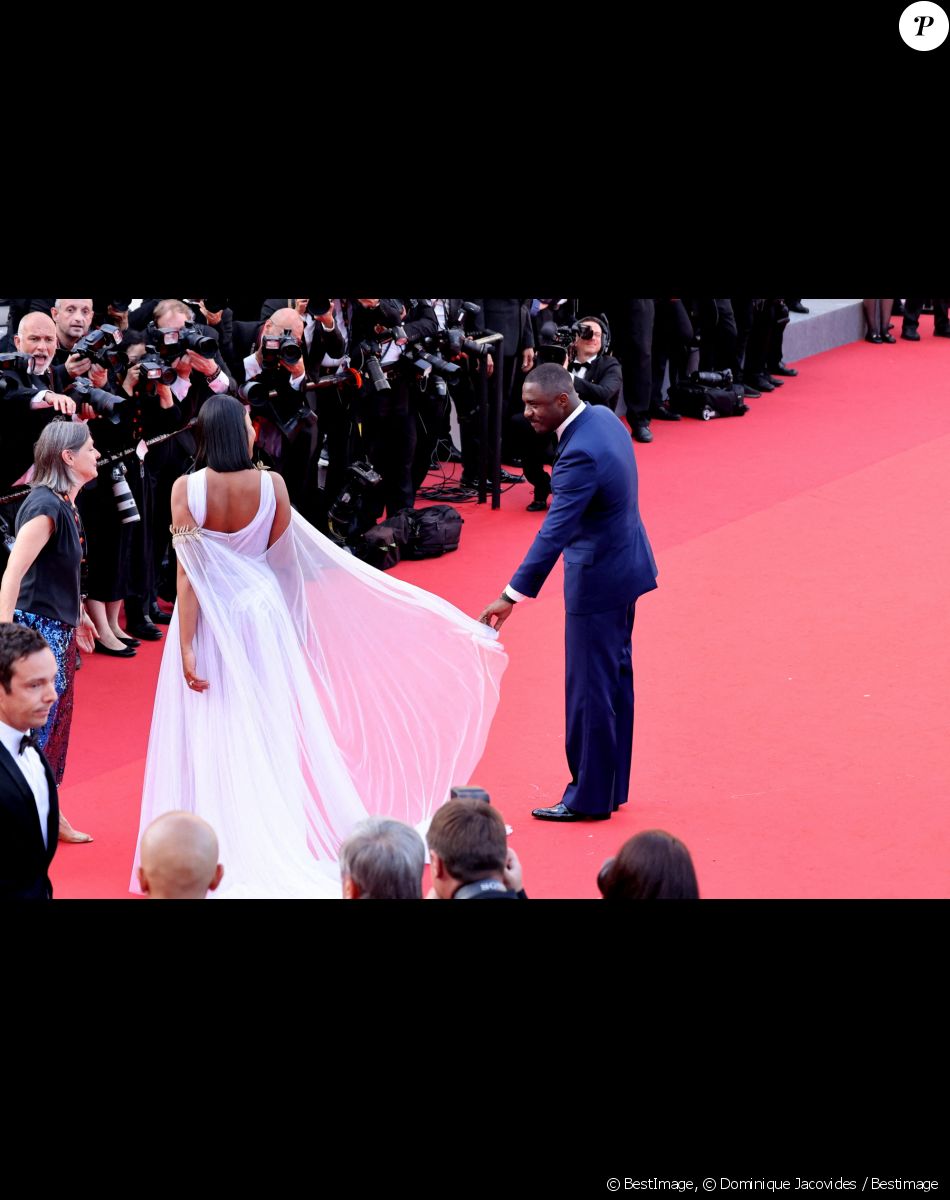 Idris Elba et sa femme Sabrina - Montée des marches du film " Three Thousand Years of Longing (3000 ans à t'attendre) " lors du 75ème Festival International du Film de Cannes. Le 20 mai 2022 © Dominique Jacovides / Bestimage