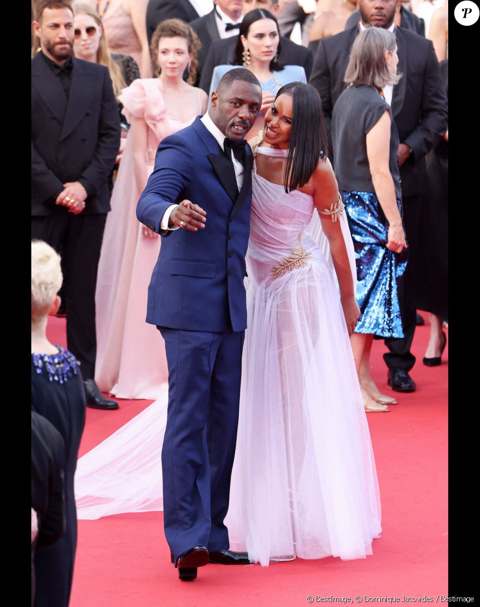 Idris Elba et sa femme Sabrina - Montée des marches du film " Three Thousand Years of Longing (3000 ans à t'attendre) " lors du 75ème Festival International du Film de Cannes. Le 20 mai 2022 © Dominique Jacovides / Bestimage