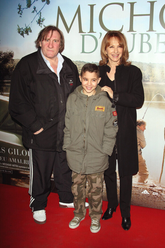 Gérard Depardieu et Nathalie Baye lors de la promotion de Michou d'Auber