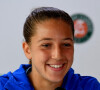Diane Parry, invitée à Roland Garros, se qualifie pour le deuxième tour et établit un nouveau record, c'est la plus jeune joueuse à gagner un match dans le grand tableau de Roland Garros. © Caillaud / Panoramic / Bestimage