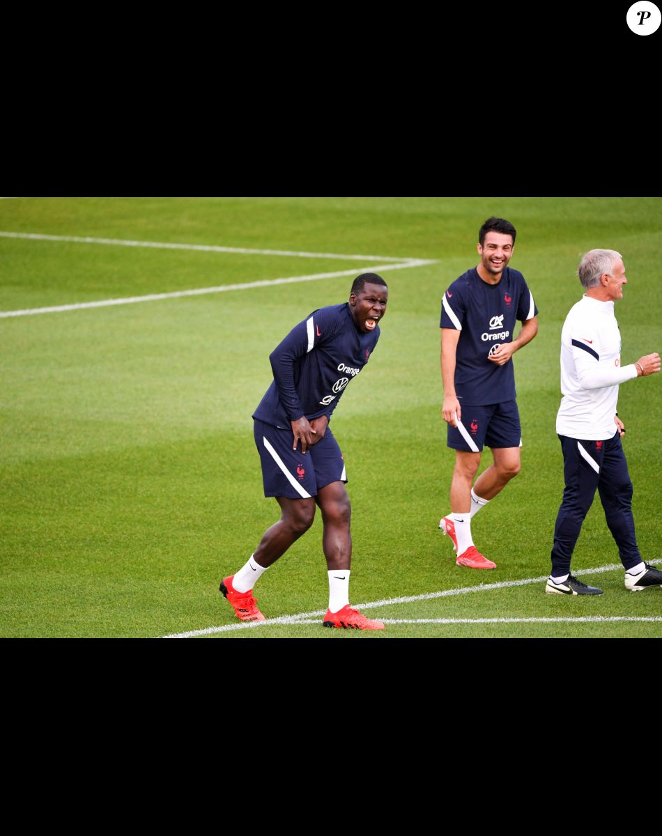 Kurt Zouma - Entraînement de l'équipe de France de football à Clairefontaine le 30 août 2021. © Anthony Bibard / FEP / Bestimage