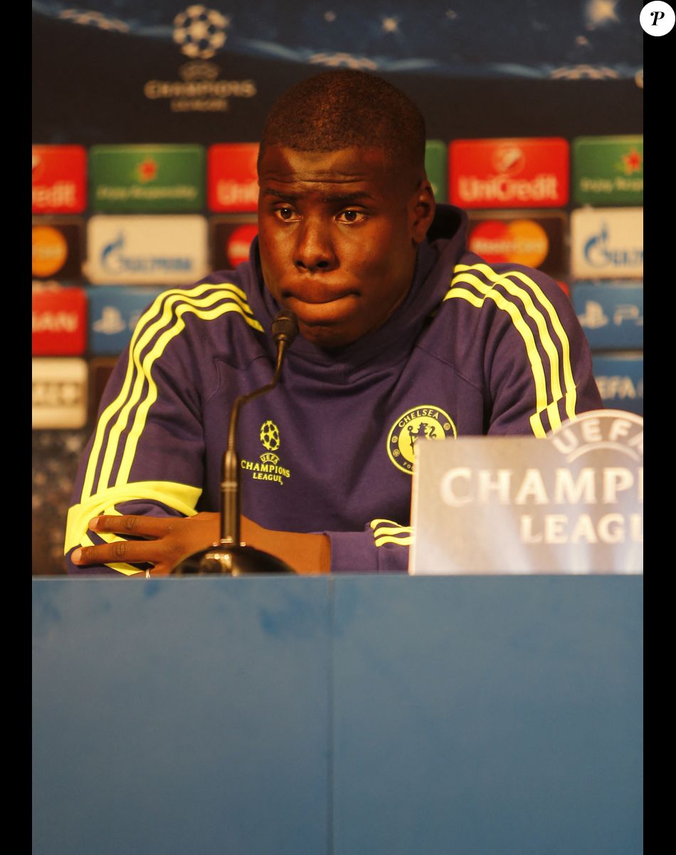 Kurt Zouma Défenseur de Chelsea au Parc des Princes avant le match Psg-Chelsea en 1/4 de finale de la ligue des Champions à Paris le 16 Fevrier 2015.