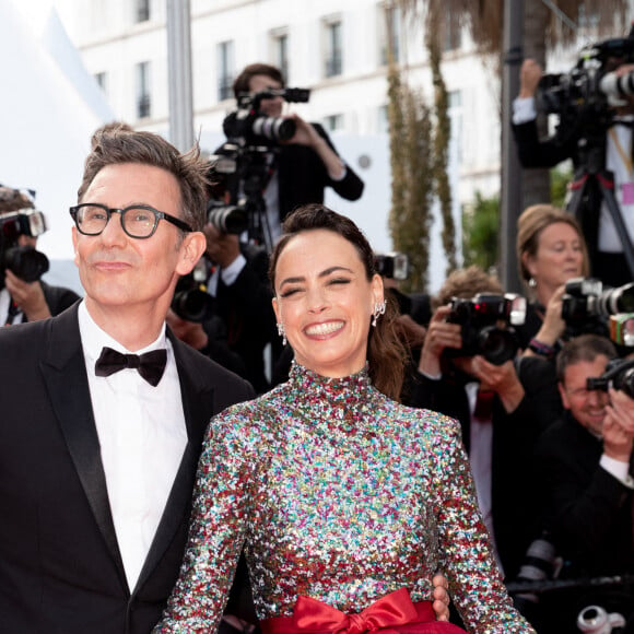 Michel Hazanavicius et sa compagne Bérénice Bejo (bijoux TASAKI) - Montée des marches du film " L'Innocent " lors du 75ème Festival International du Film de Cannes. Le 24 mai 2022 © Cyril Moreau / Bestimage 