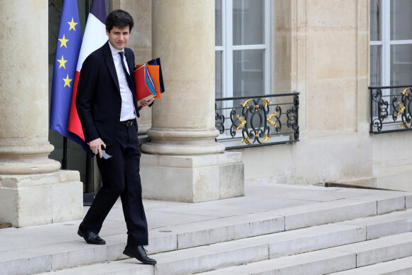 Julien Denormandie, ministre de l'Agriculture à la sortie du conseil des ministres, au palais de l'Elysée, Paris, le 6 avril 2022