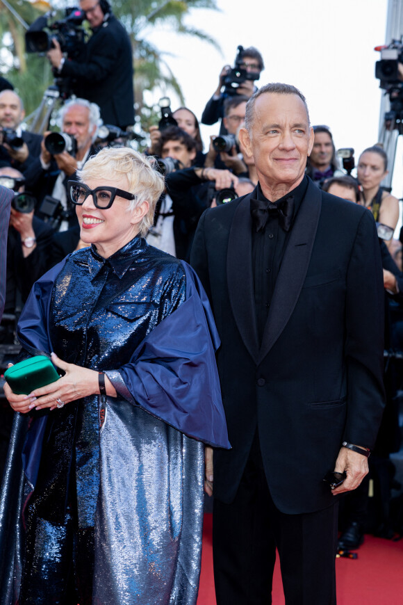 Catherine Martin, Tom Hanks - Montée des marches du film "Elvis" lors du 75e Festival International du Film de Cannes. Le 25 mai 2022. © Olivier Borde / Bestimage
