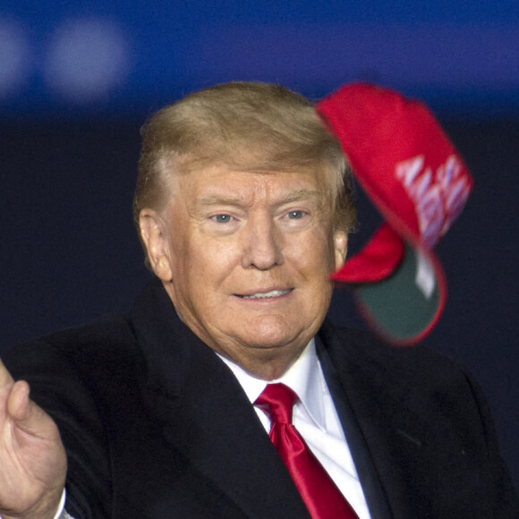 Donald J. Trump prend la parole au parc des expositions du comté de Montgomery lors d'un rassemblement Save America. Conroe, le 30 janvier 2022. © Brian Cahn/Zuma Press/Bestimage