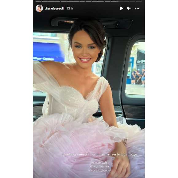 Miss France 2022 Diane Leyre confie ses galères de robe sur Instagram le jour de sa montée des marches au Festival de Cannes le 26 mai 2022. Heureusement, elle a trouvé ce qu'elle cherchait !