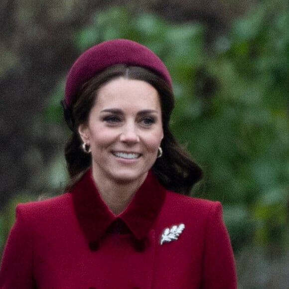 Catherine Kate Middleton, la duchesse de Cambridge et Meghan Markle, la duchesse de Sussex enceinte - La famille royale britannique se rend à la messe de Noël à l'église Sainte-Marie-Madeleine à Sandringham, le 25 décembre 2018.