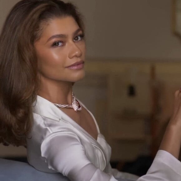 Zendaya dans la nouvelle campagne publicitaire Bulgari. Cannes. Le 26 mai 2022. 